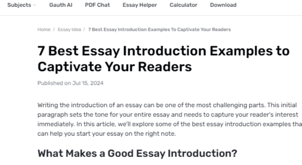 What are Different Essay Introduction Examples to Show Different Strategies
